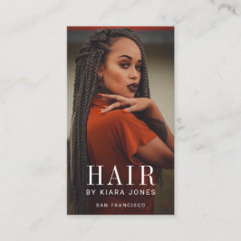 Trendig Modern Photo Hair Stylist Visitkort