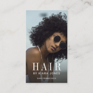 Trendig Modern Photo Hair Stylist Visitkort