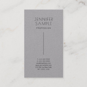 Trendig Modern Premium Grått med minimal Elegant Visitkort