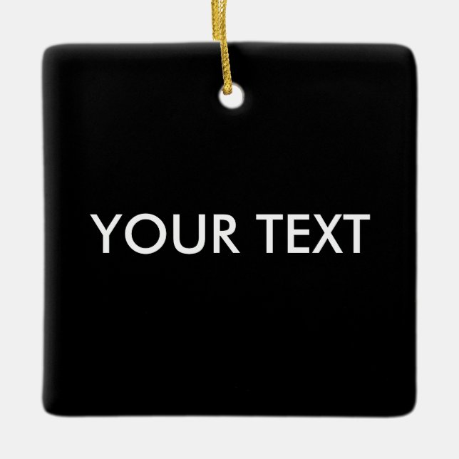 Trendig Modern Professionell Anpassningsbar Brand  Julgransprydnad Keramik (Framsida)