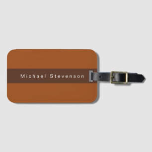 Trendig Modern Professionell Brown Bagagebricka