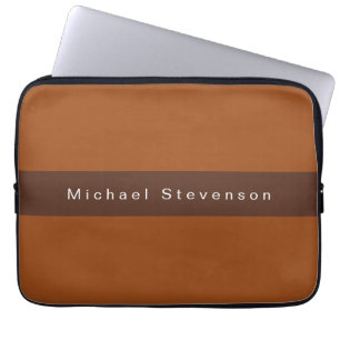 Trendig Modern Professionell Brown Laptop Fodral
