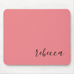 Trendig Modern Rosa Enkel Namn Musmatta