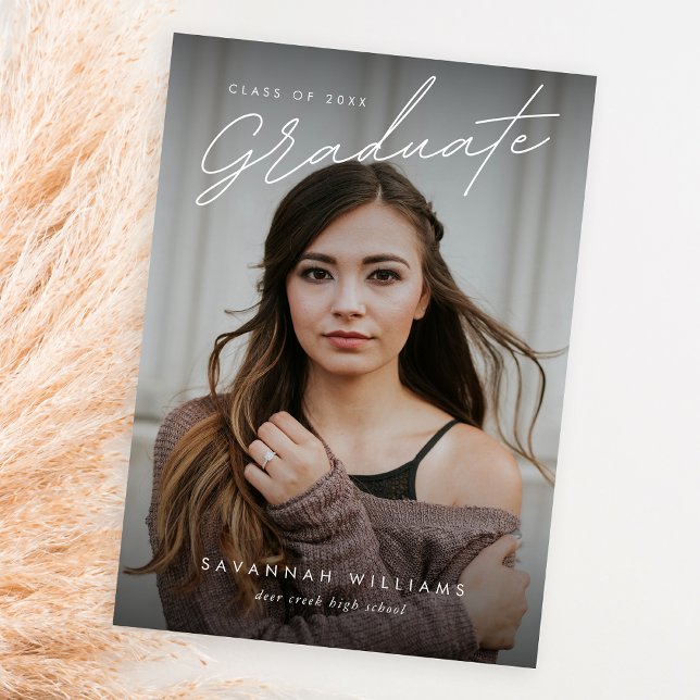 Trendig Modern Simple Script Two Photo Studenten Meddelande (Skapare uppladdad)