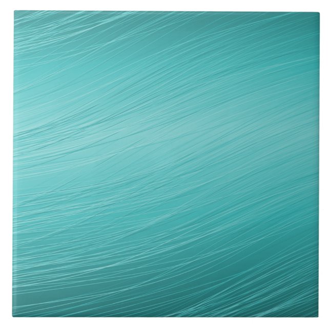 Trendig Modern Teal Aqua Ceramic Tile Kakelplatta (Framsidan)