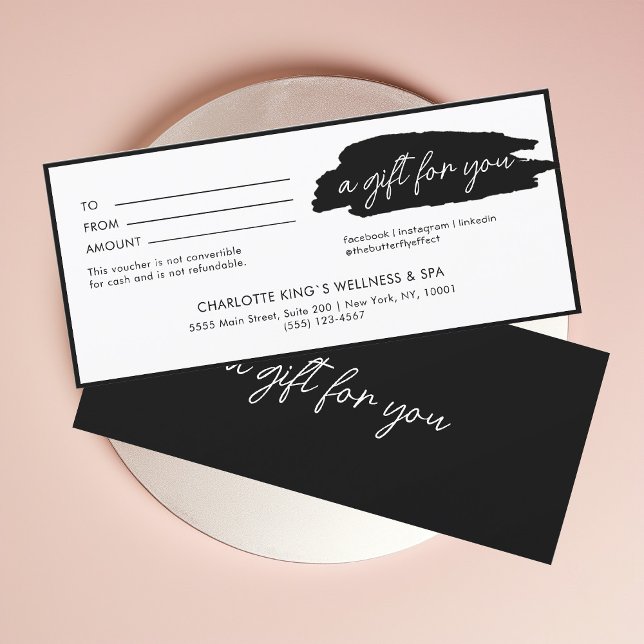 Trendig, modernt, handskriftsformat, svartvit affä (Skapare uppladdad)