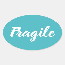 Trendig, modernt, minimalistiskt företag ovalt klistermärke