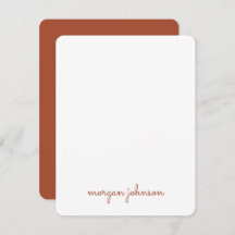Trendig Monogram | Bränd Orange Namn