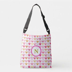 Trendig Monogram Heart Kor Body Bag Axelväska