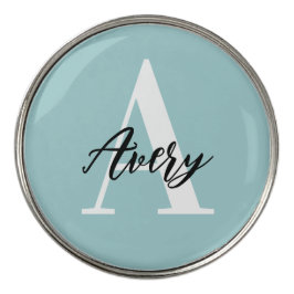 Trendig Monogram med skript Namn Overlay