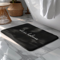 Trendig Monogram | Modern Black Script Namn