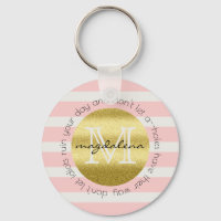Trendig Monogram Rand Ro Flowers Guld Glitter