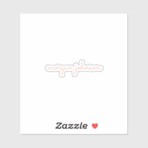 Trendig Monogram    skript Namn Klistermärken