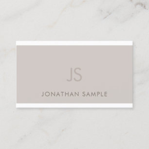 Trendig Monogrammed elegant grafik, modern Visitkort