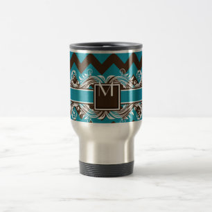 Trendig Monogrammed Geometric Chevron Mönster Resemugg