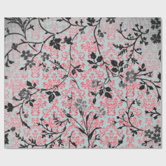 Trendig Mönster Red Turcos Girly Vintage Damask Presentpapper