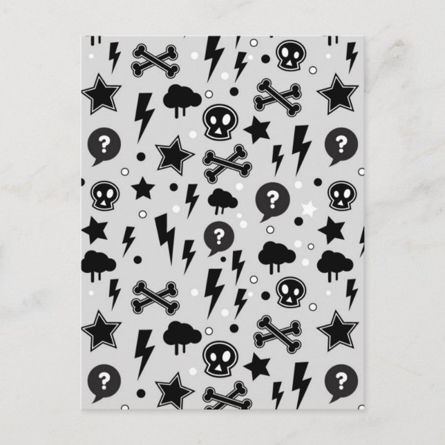 Trendig mönster vykort (Framsida)