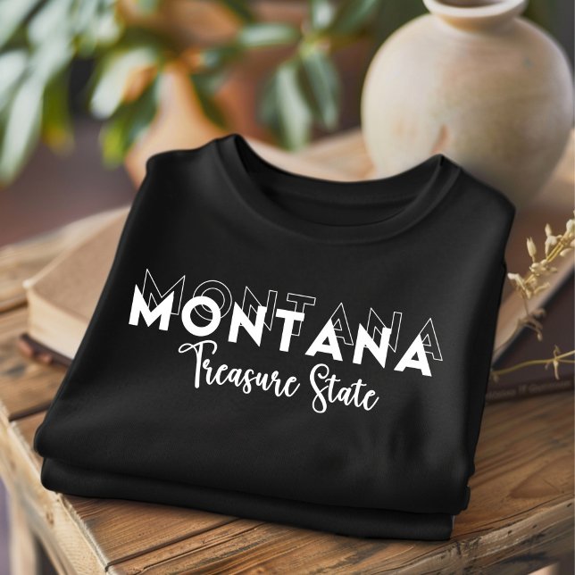 Trendig Montana Treasure State T-Shirt (Skapare uppladdad)