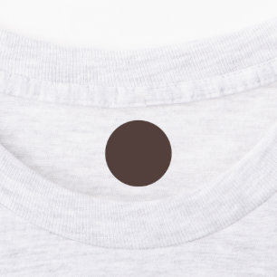 Trendig Mörk Mocha Brown - etikett