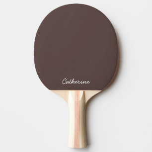 Trendig Mörk Mocha Brun Anpassad Ping Pong Paddle Pingisracket