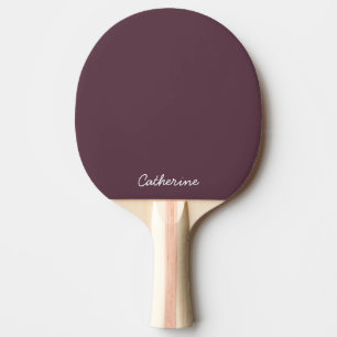 Trendig mörk plommonbrun anpassad pingpongpaddle pingisracket