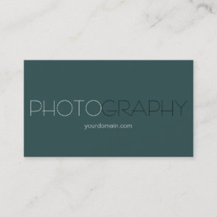 Trendig Mörk Slate Grått Photographer Affärskort Visitkort