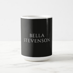Trendig Mörkgrå Enkel Minimalistisk Stilren Kaffemugg