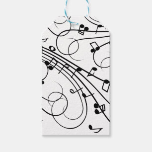 Trendig Music Design Presentetikett