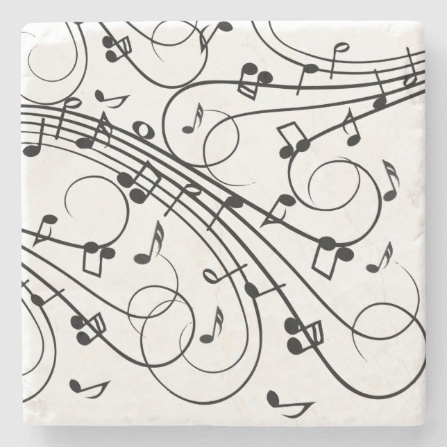 Trendig Music Design Stenunderlägg (Framsidan)