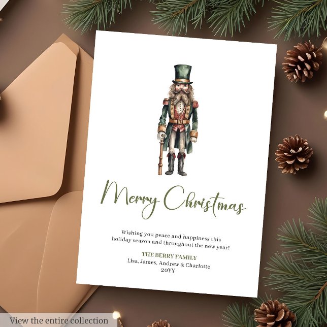 Trendig Mysig Skriftfont Julhälsningskort Julkort (Trendy Cozy Script Font Christmas Greeting Card)