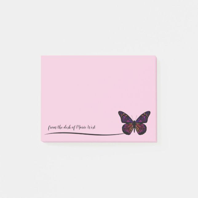 Trendig Nature Butterfly Business Office  Post-it Block (Framsida)