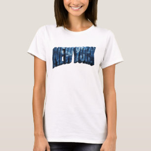 Trendig Navy NEW YORK-skrivning T Shirt