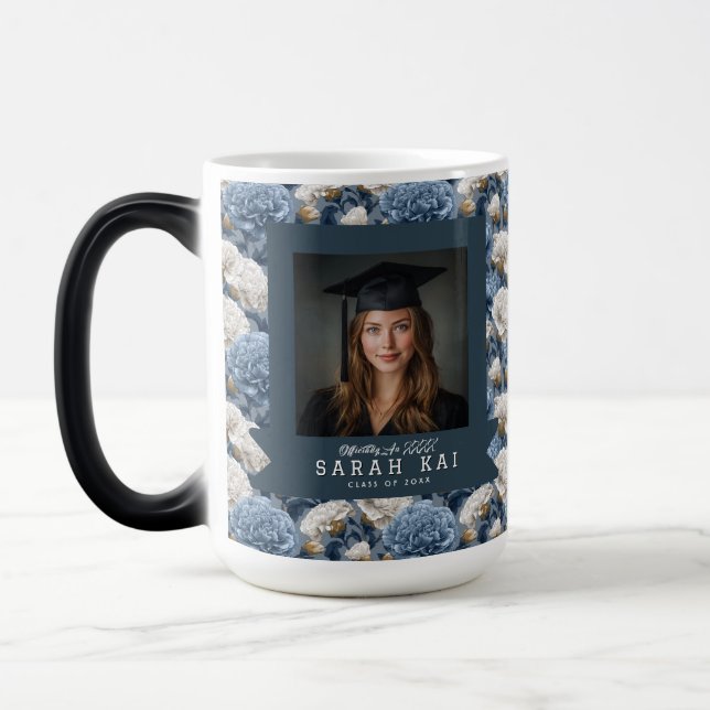 Trendig Nejlikaförälskad hustru-examenspresent Magisk Mugg (Vänster)