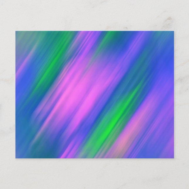 Trendig Neon Bright Blue grönt rosa Abstrakt (Framsida)