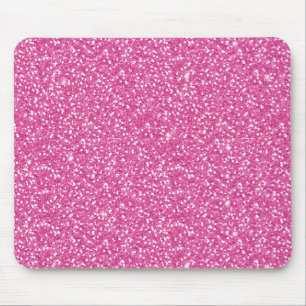Trendig Neon Shock rosa Glitter Musmatta
