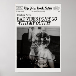 Trendig Newspaper Print, New York Magazine Print Poster