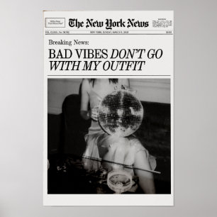 Trendig Newspaper Print, New York Magazine Print Poster