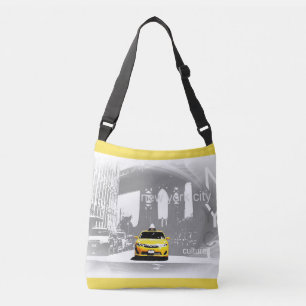 Trendig Ny York City Brooklyn Gult Taxi Nyc Axelväska