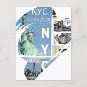 Trendig Nyc New York City Modern Popkonst Ny Vykort