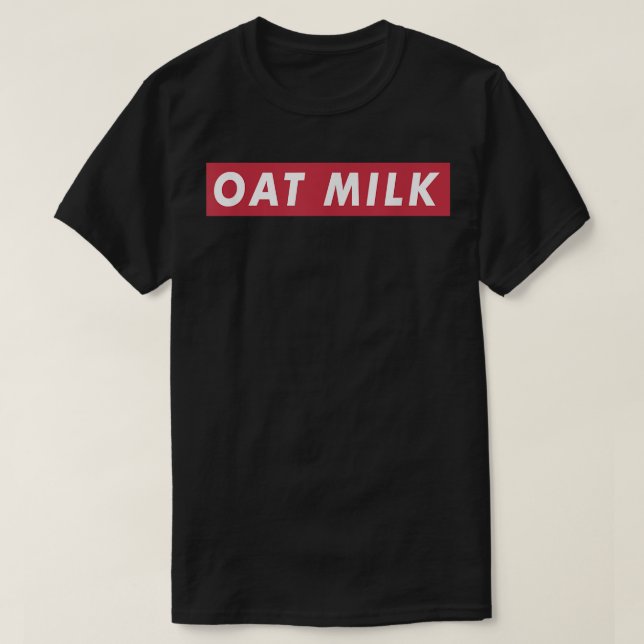 Trendig Oat Mjölk Älskare Street Aesthetic Vegan B T Shirt (Design framsida)