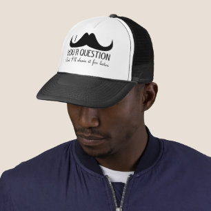 Trendig och coola mig mustasch dig en ifrågasätta keps