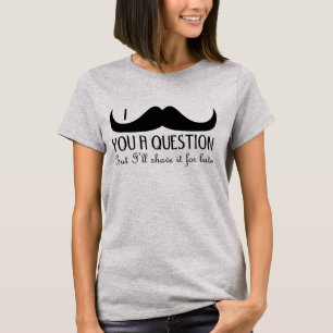 Trendig och coola mig mustasch dig en ifrågasätta t-shirt