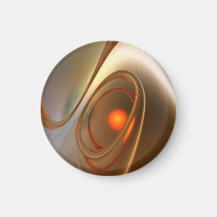 trendig och elegant 3d-design för abstrakt magnet