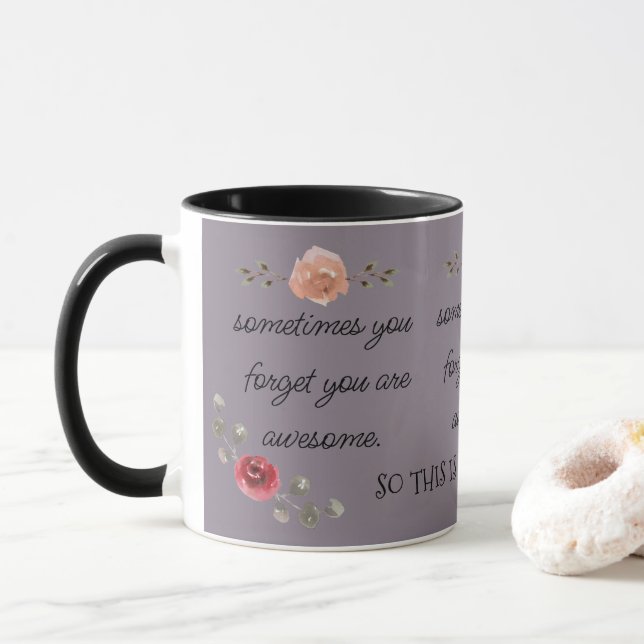 Trendig- och juteBlommigt som du är Fantastisk-kaf Mugg (Med munk)