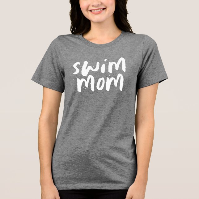 Trendig och snygg T-shirt för simmamman (Framsida)