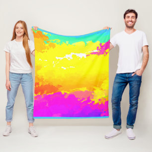 Trendig och tidslösa moln Mönster Art Fleecefilt
