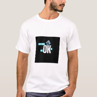 Trendig OK-tryckt t-shirt för män mode