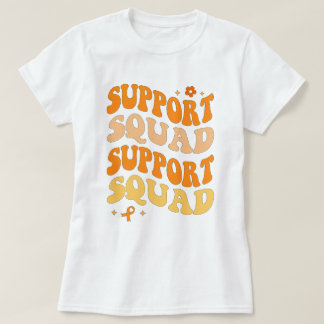 Trendig Orange Band Support Squad Leukemi T Shirt