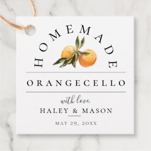 Trendig Orangecello Bröllop Gåvor Etiketter