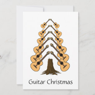 Trendig Original Music Merry Guitar Julgran Julkort